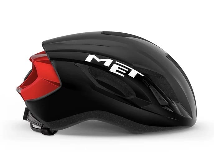 Casco MET Strale Negro/Rojo - Imagen 2