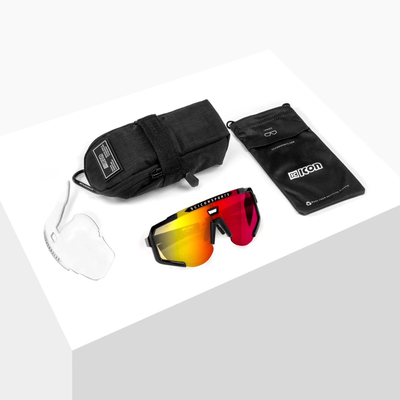 Lentes Scicon Aeroscope Anthracite Negro/Rojo - Imagen 4