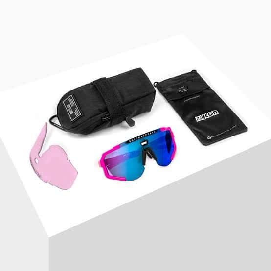 Lentes Scicon Aeroscope Anthracite Pink Flou/azul - Imagen 5